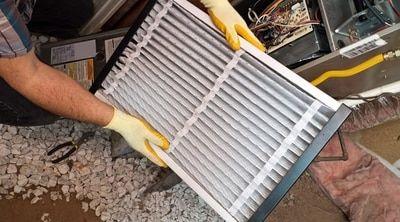 HVAC air filter replacement