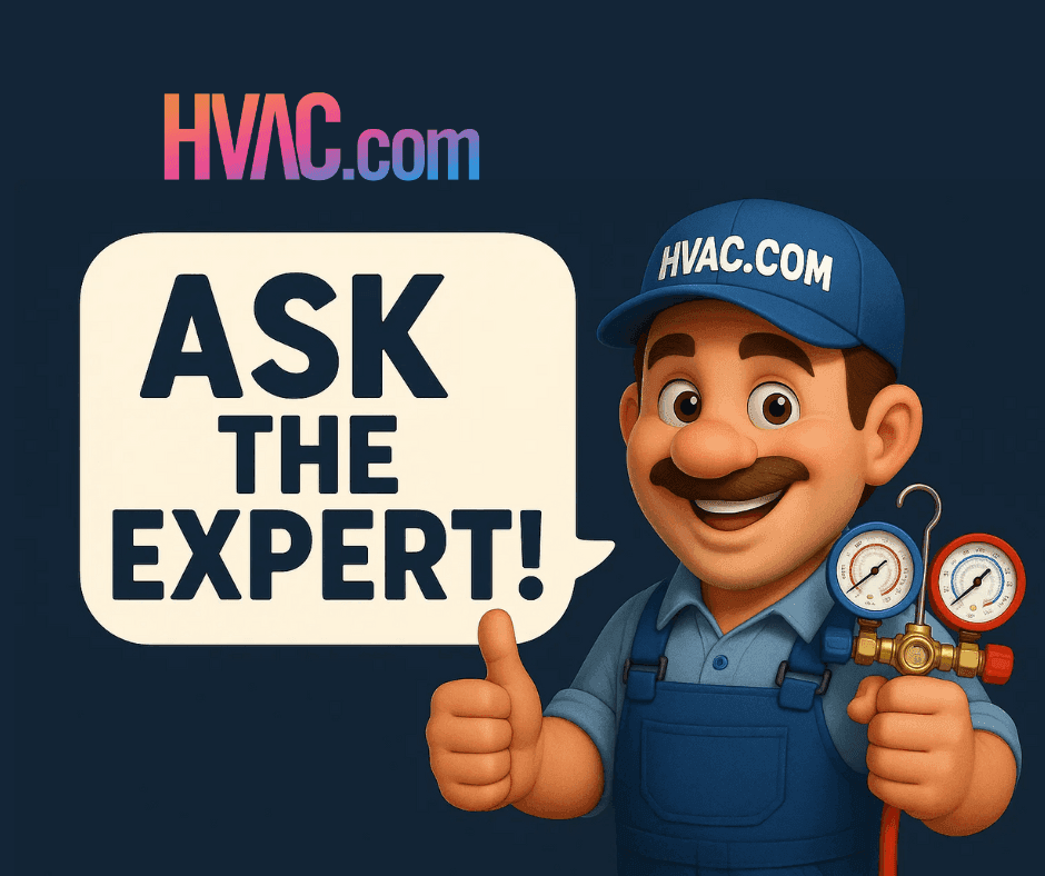 Illustration of an HVAC technician