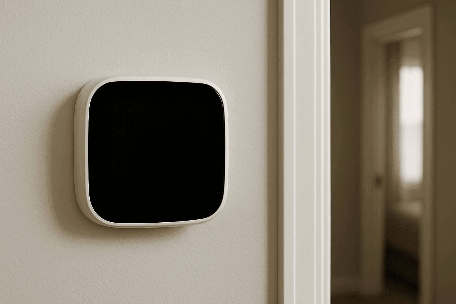 Blank smart thermostat screen
