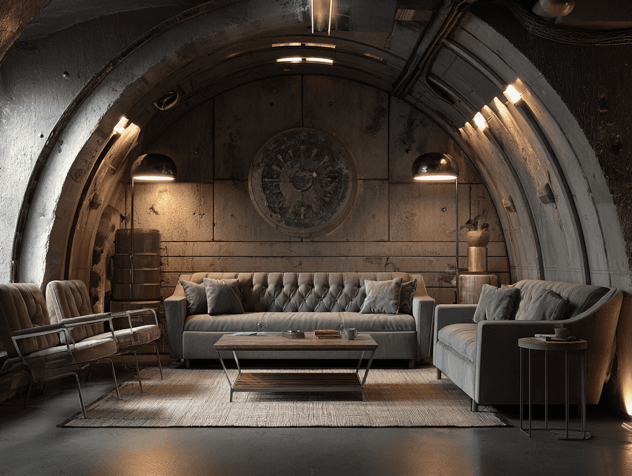 Bunker-style home