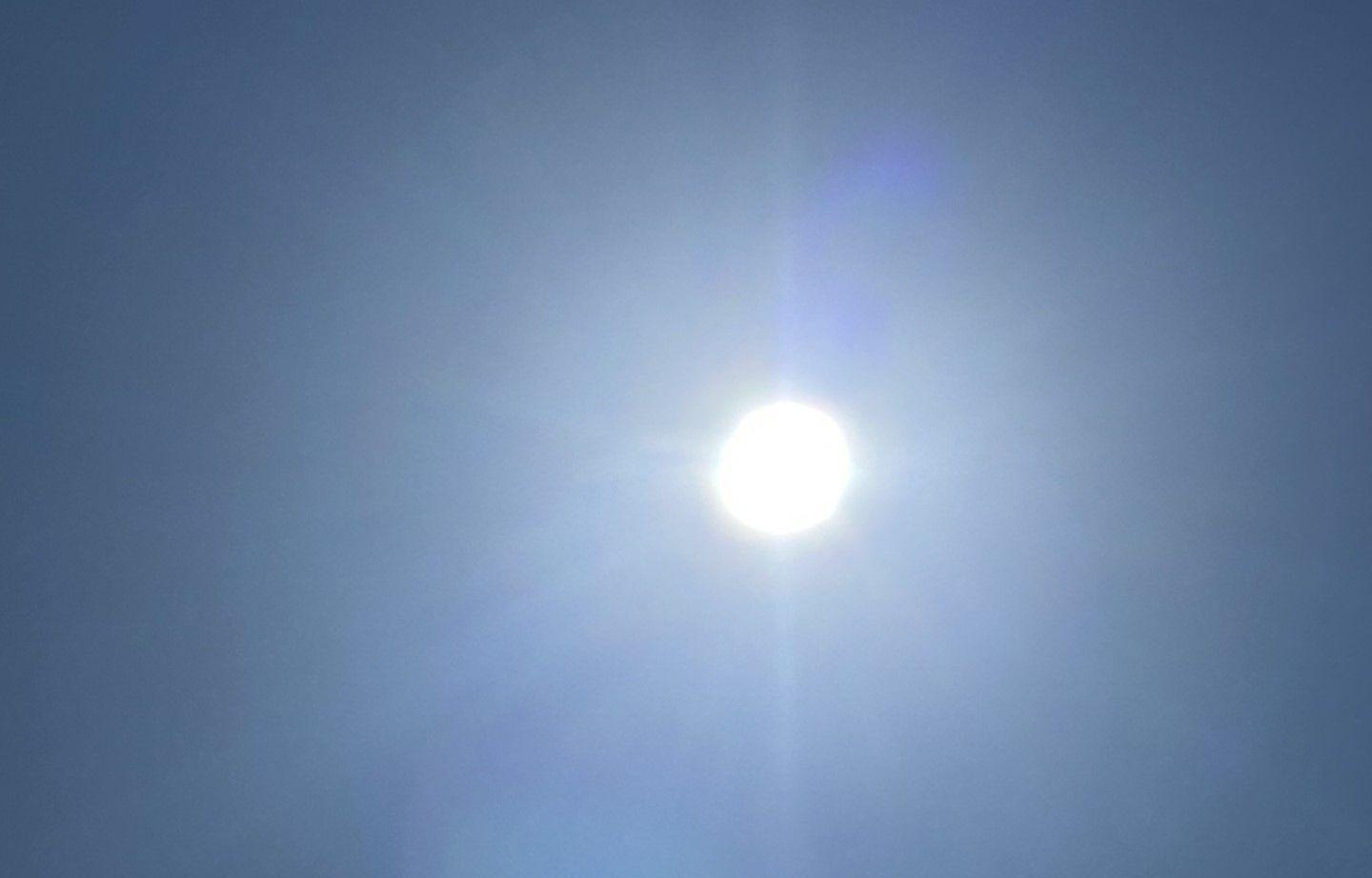 Sun shining bright