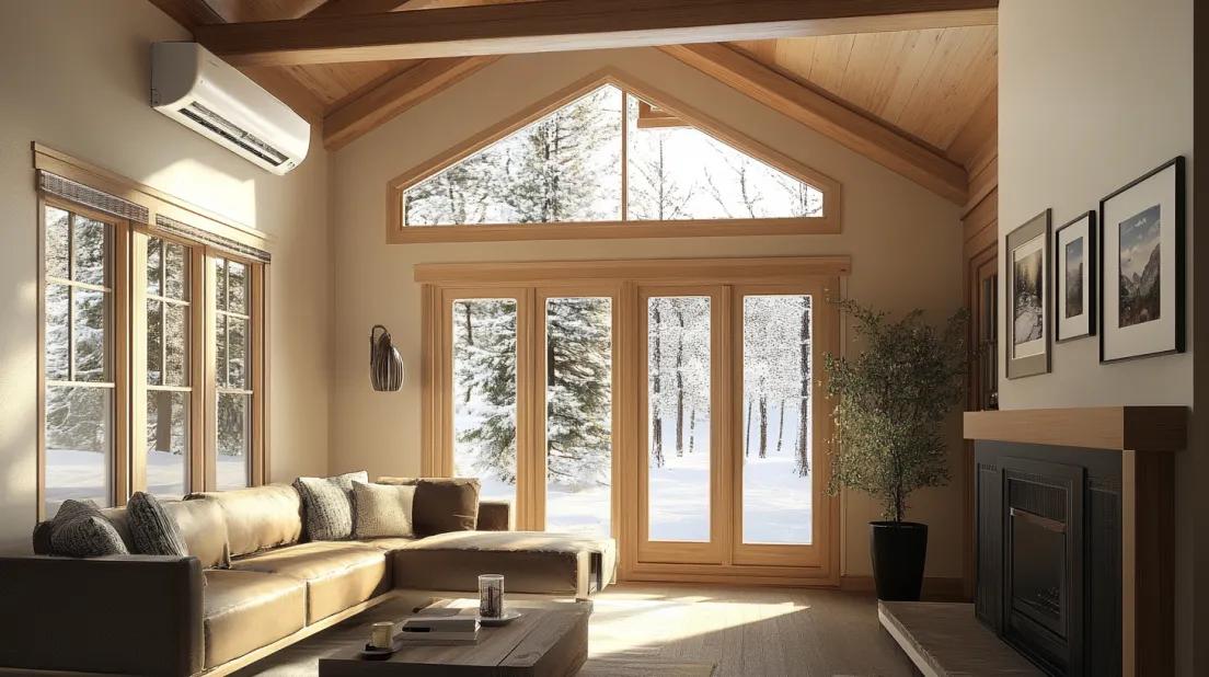 Sunroom with ductless mini-split