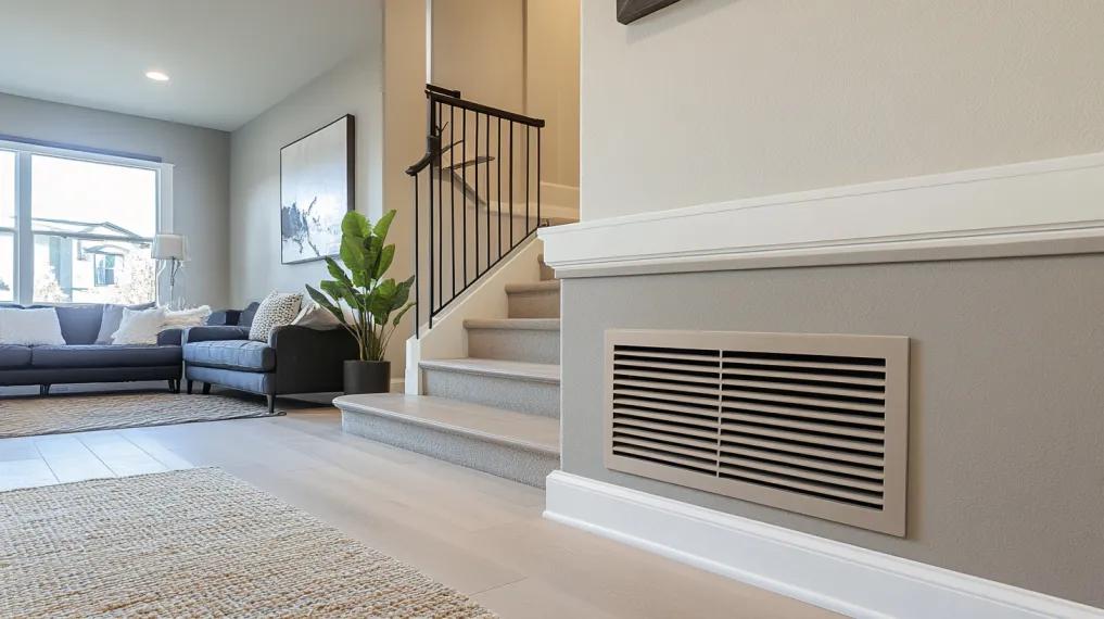 Return HVAC vent in a home