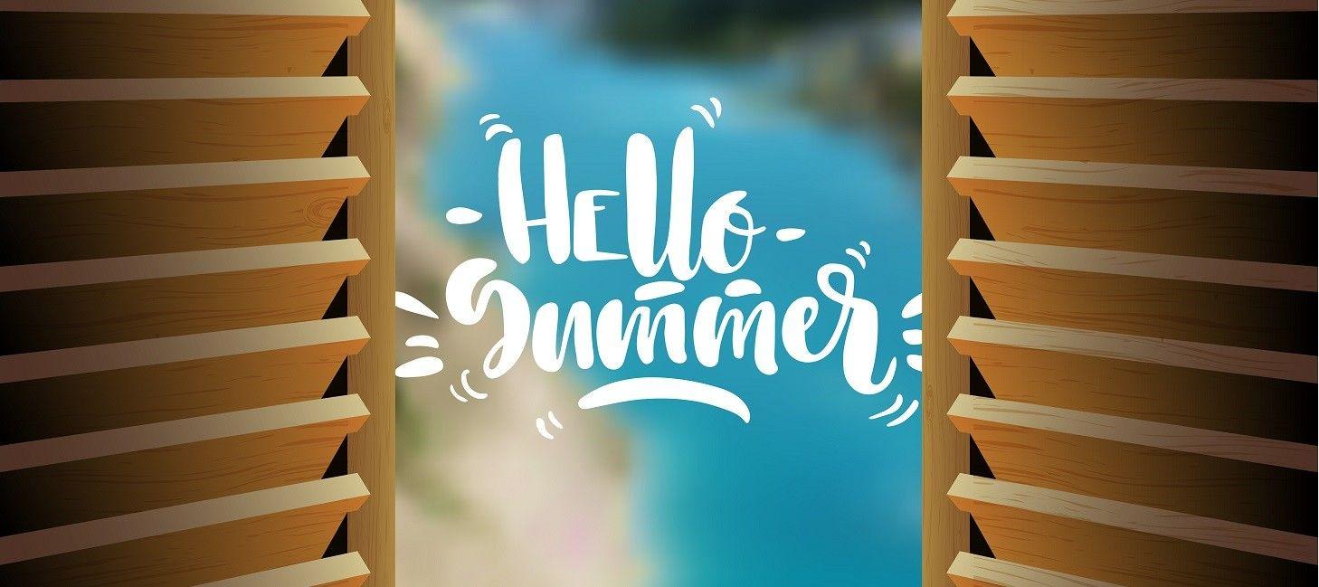 Picture with the words - "Hello Summer"
