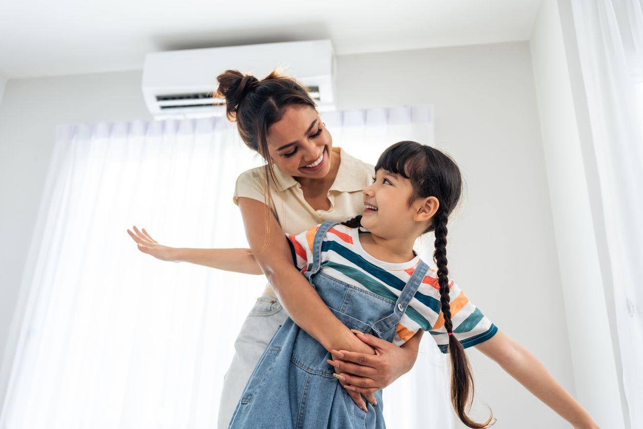 Mother and daughter spending time together.