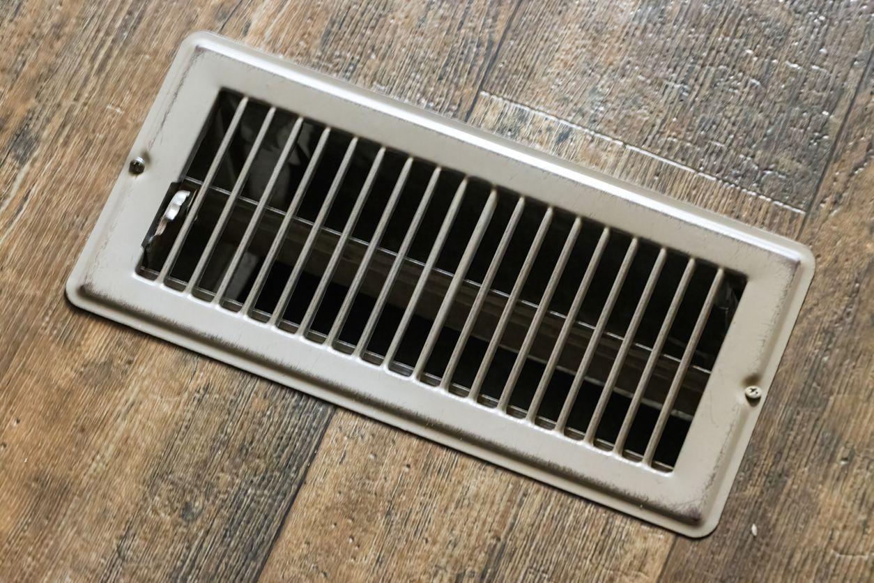 Air vent located on floor