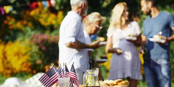 people at a 4th of july party