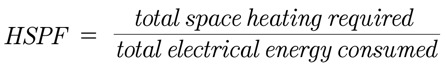 HSPF formula