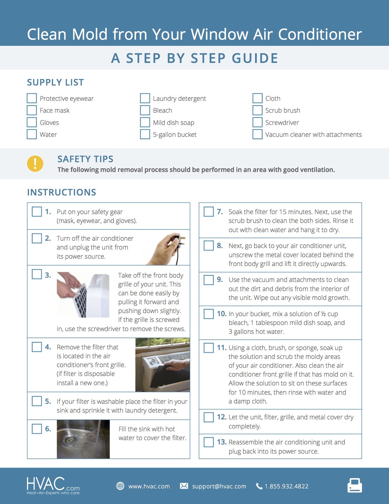 How to Safely Remove Mold from Your Window AC | HVAC.com®