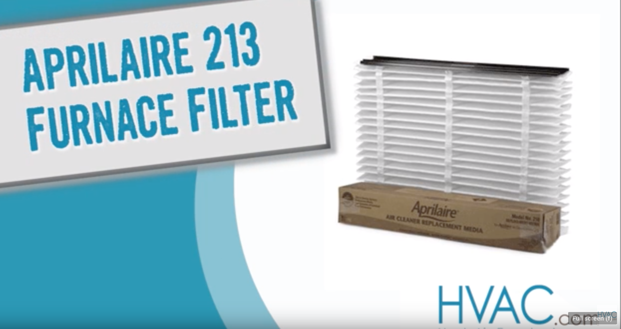 Aprilaire 213 Furnace Filter Product Overview