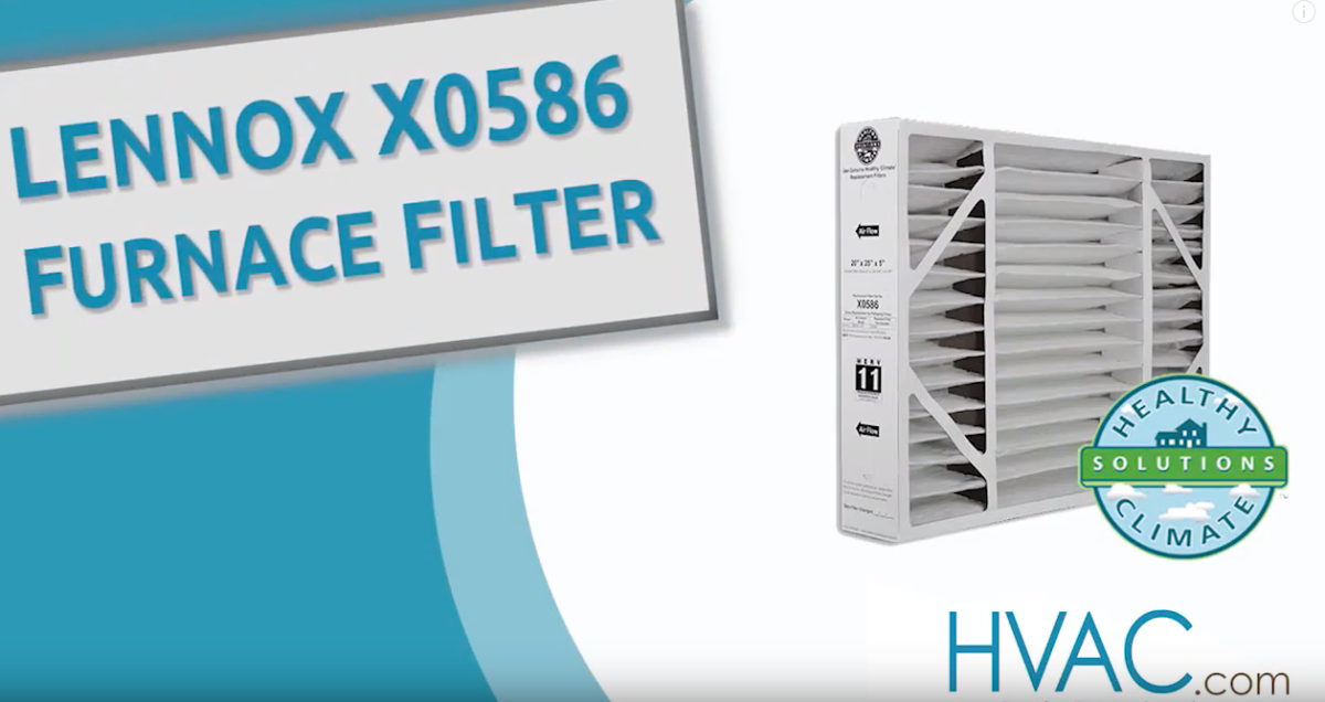 Lennox X0586 Furnace Filter Overview