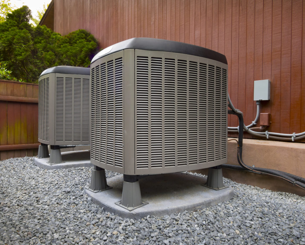HVAC units outside home