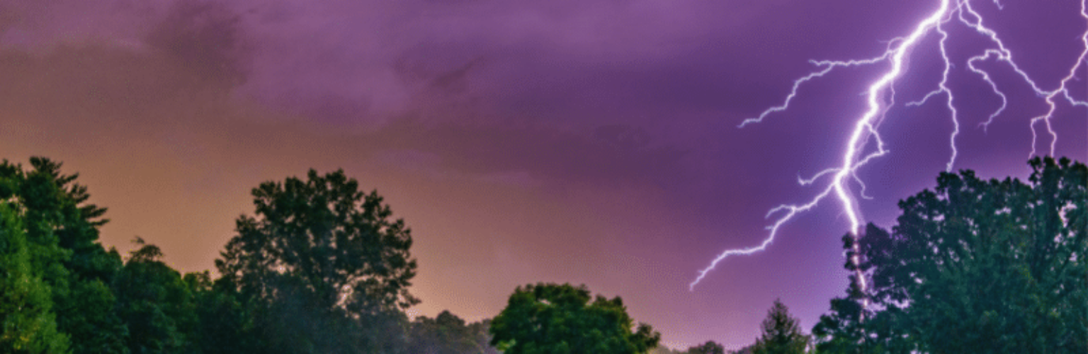 home in thunderstorm