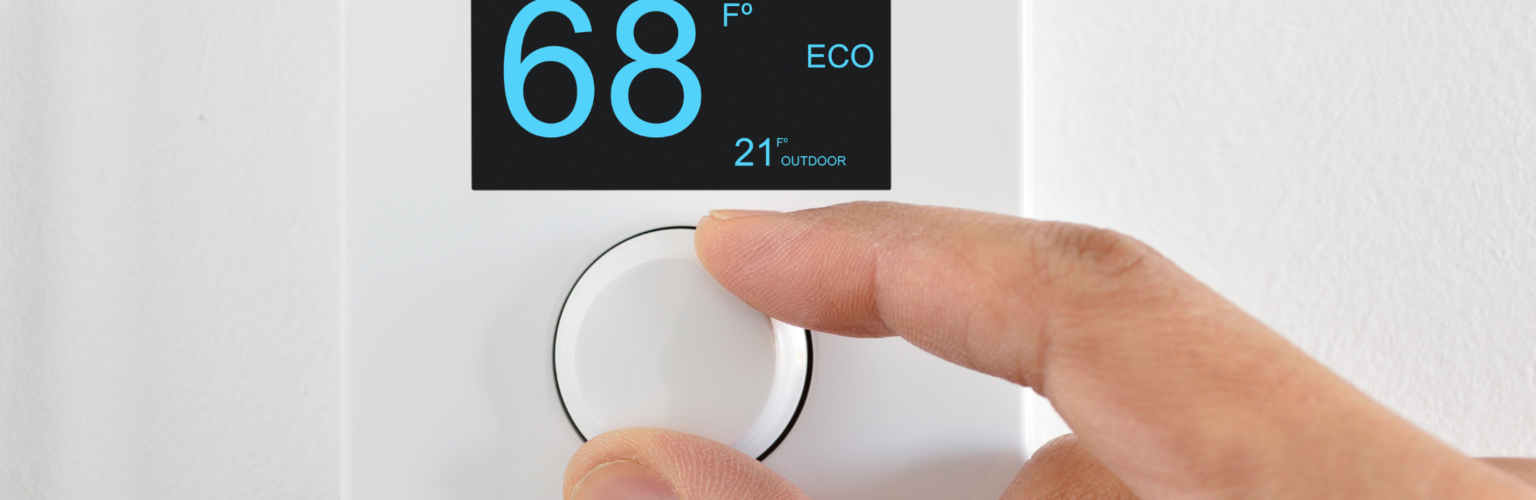 changing the thermostat to 68 degrees