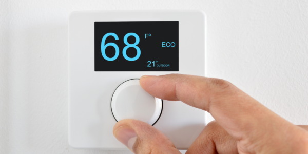 changing the thermostat to 68 degrees