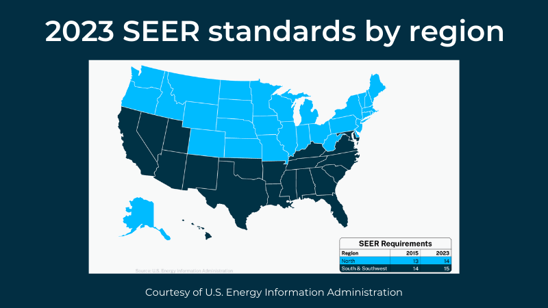 2023 SEER regions map